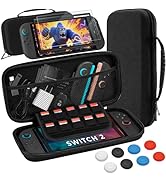 FUNLAB Switch 2 Case and Screen Protector for Nintendo Switch 2, Switch2 Carrying Cases Accessori...