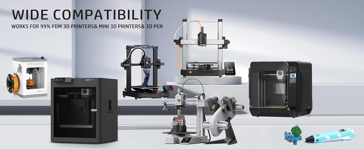 tricolors pla filament,3d printers,rainbow pla,color changing filament