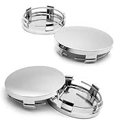 Foelony 4 PCS Car Wheel Hub Center Caps, 2.36" OD 2.2" ID Snap-in Car Rim Center Cover, Wheel Hub...