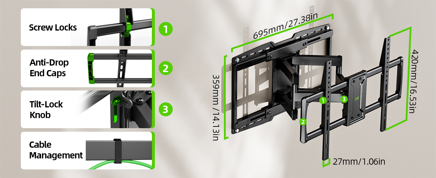 swivel tv mount