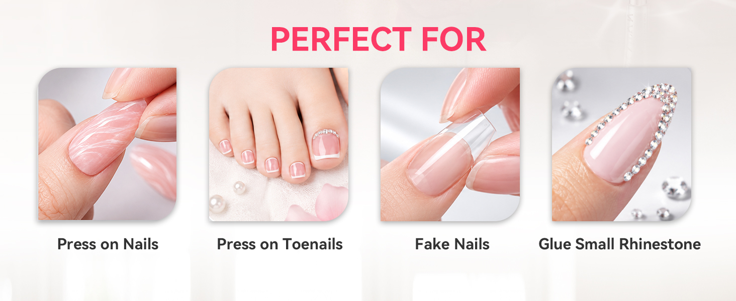hema free nail glue for press on nails