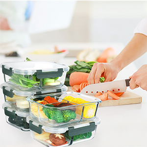 glass meal prep containers