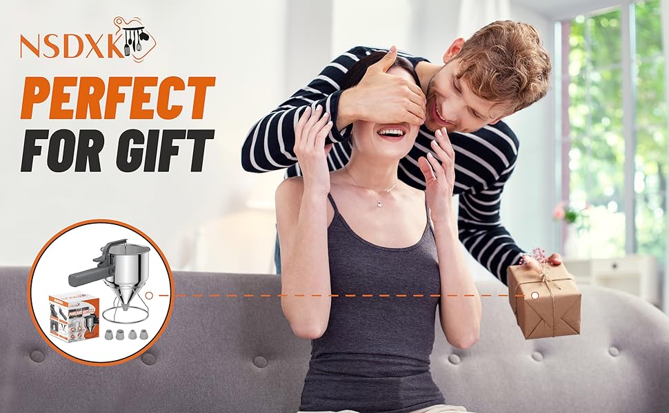 batter dispenser with squeeze handle