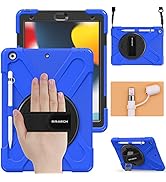BRAECN for iPad 9th Generation Case10.2 inch,iPad 8th/7th Gen Kids Protective Case with Hand Stra...