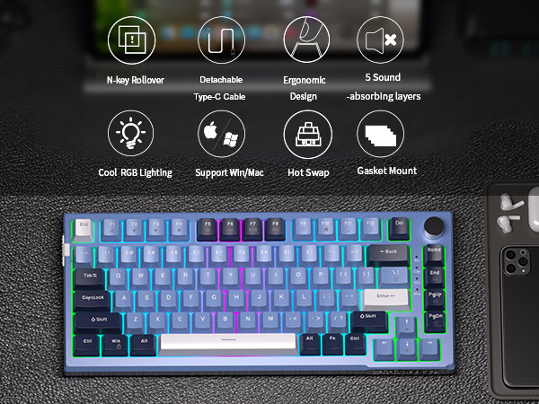 75 Percent Mechanical Creamy Keyboard