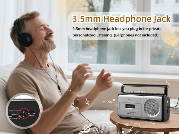  Portable Cassette Player Boombox