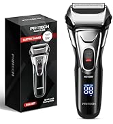 PRITECH Electric Razor for Men, Waterproof Foil Electric Shavers with Beard Trimmer, Cordless Rec...