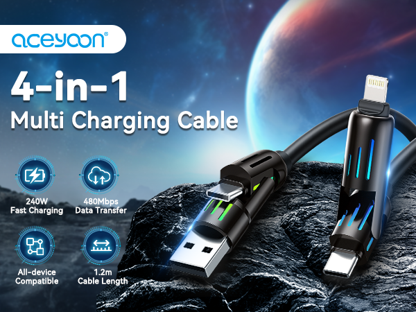 4 in 1 charging cable