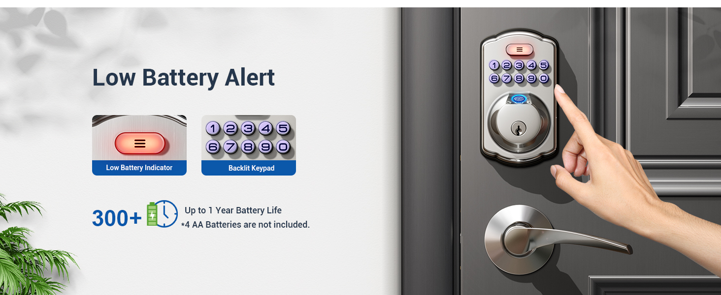 keyless entry door lock deadbolt with handle set