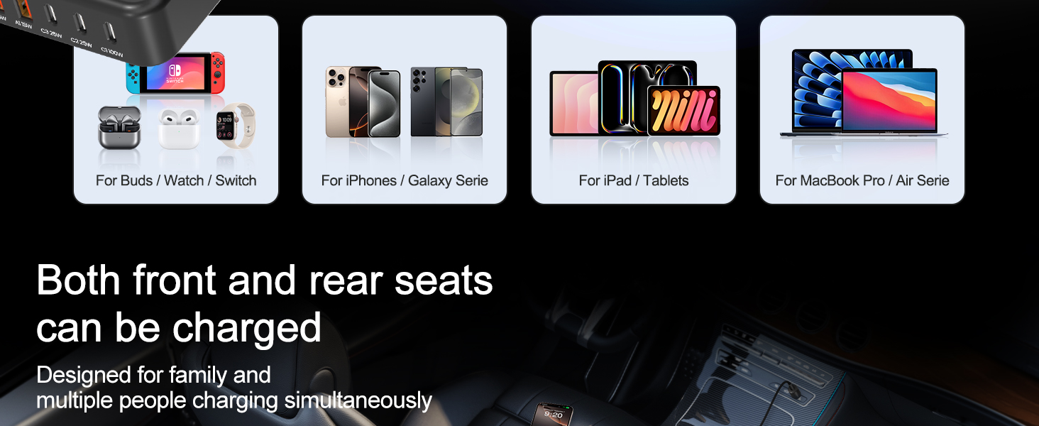 car charger usb c fast charger