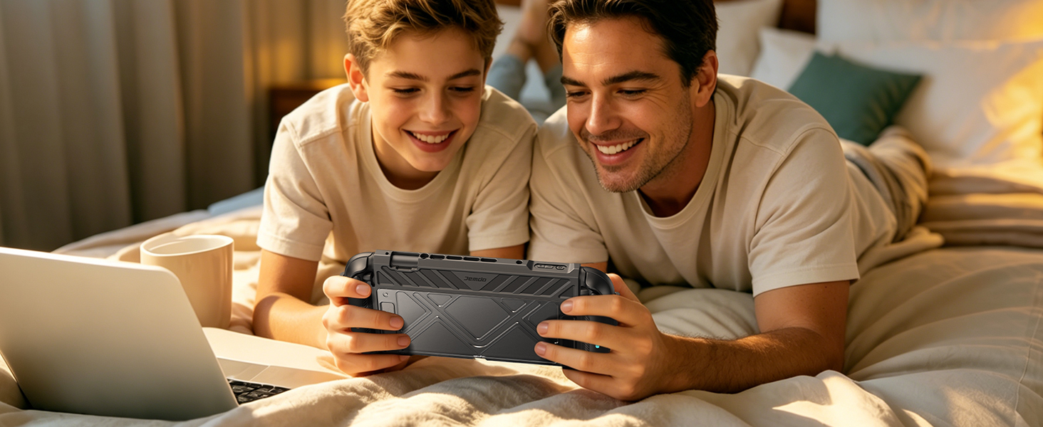 JEMDO Switch 2 Dockable Protective Case, Military-Grade Slim Cover with Shockproof Hard PC Shell