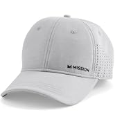MISSION Cooling Vented Performance Hat Unisex One Size Cap for Workouts, Golf &amp; Running, Sweat &amp; ...