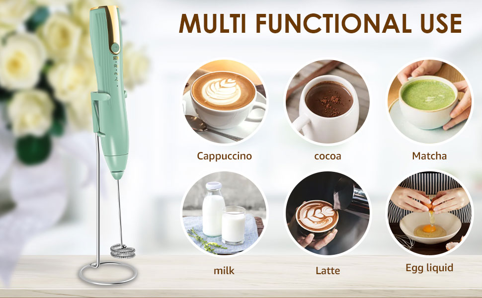 Milk Frother, Whisk Drink Mixer, 