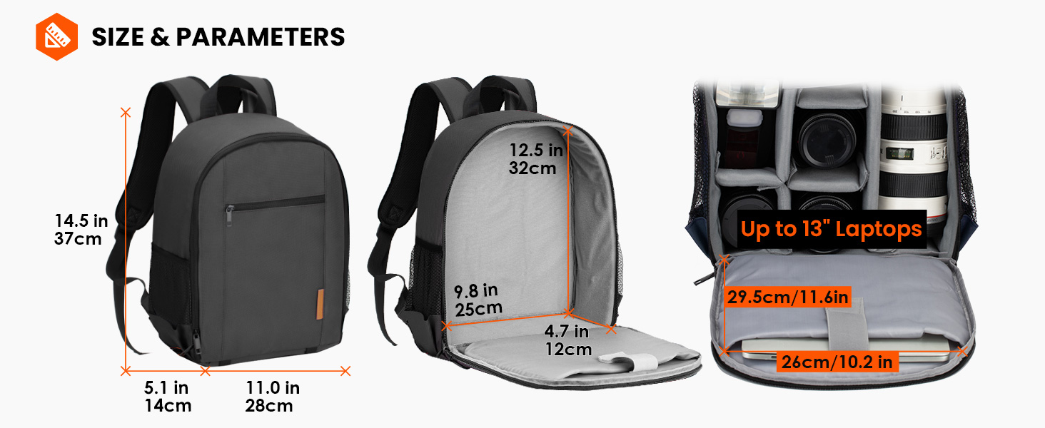 camera and drone backpack