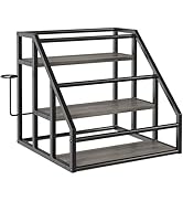 Vantimo Coffee Syrup Rack Organizer, 3 Tier Countertop Storage Shelves, Kitchen Storage, Syrup Bo...