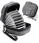 K&amp;F CONCEPT 10 in 1 Lens Filter Case, Hard Shell Camera Filter Pouch Up to 82mm with Hand Strap, ...