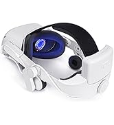 Headphone Head Strap with Battery for Oculus/Meta Quest 2,M3 Plus Comfort Audio Elite Strap with ...