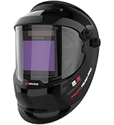 YESWELDER Auto Darkening Welding Helmet with SIDE VIEW, 180° Panoramic View, 1/1/1/1 True Color S...