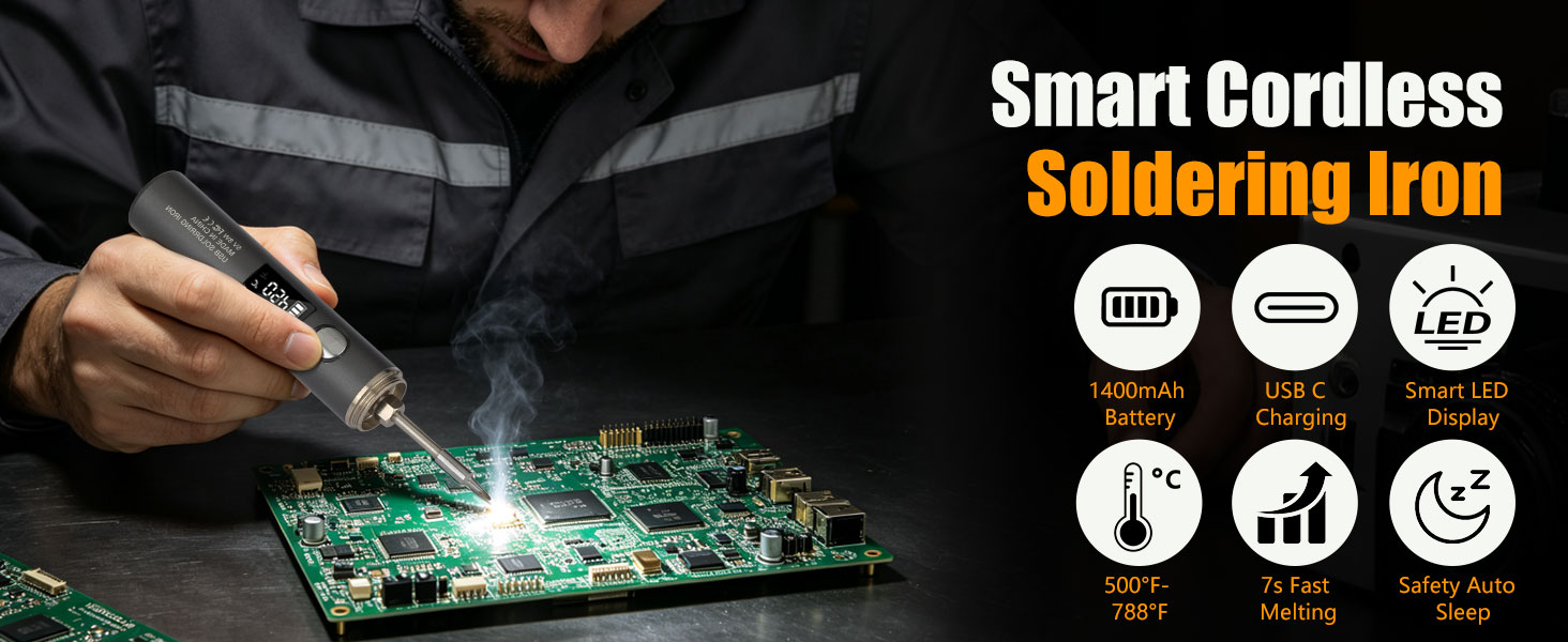 Smart Cordless Soldering Iron