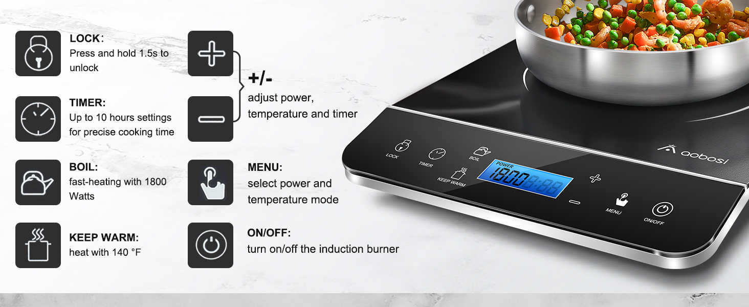 induction cooktop burner portable induction cooktop 1800w induction cooker induction hot plate