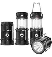 2023 Upgrade Solar Powered Camping Lantern, Flashlights Charging for Phone, USB Rechargeable LED ...