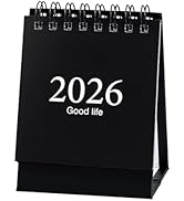 Mini Desk Calendar 2026-2027 - Runs From January 2026 to July 2027, Small Standing Desk Table Top...