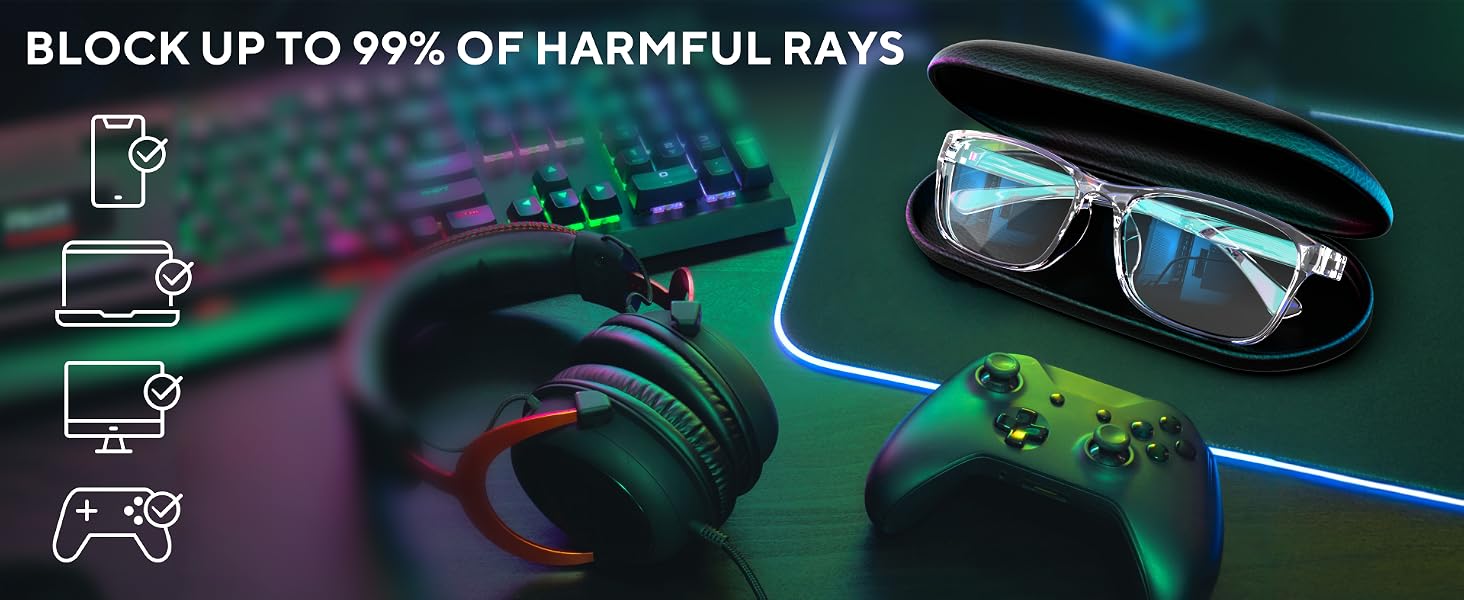 Block up to 99% of harmful rays