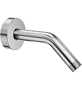YASFEL Chrome Shower Arm Extension - 6 Inch Pipe with Flange and Teflon Tape for Shower Head &amp; Ha...