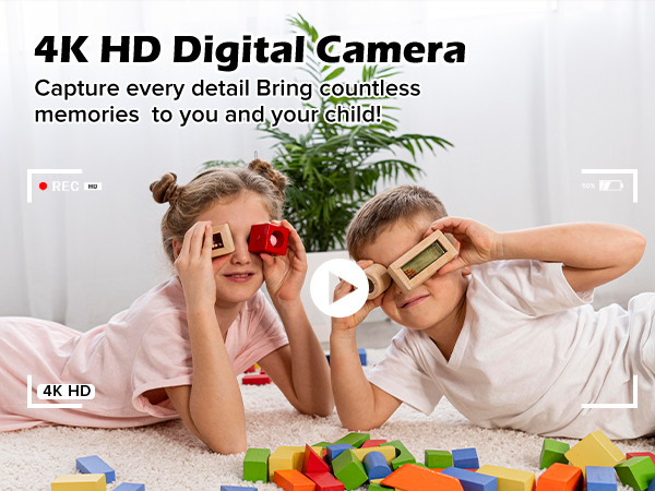 Digital Camera,Autofocus 4K Vlogging Camera