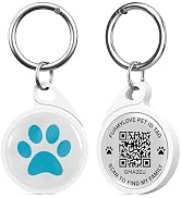 FURMYLOVE QR Code Dog Tag - Pet ID Tags - Waterproof Dog ID Tag - Customizable Free Pet Online Pr...