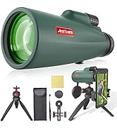 15x50 Monocular Telescope for Smartphone - HD Monoculars for Adults High Powered with Phone Holde...