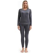 Thermal Underwear Women Ultra-Soft Long Johns Set Base Layer Skiing Winter Warm Top &amp; Bottom