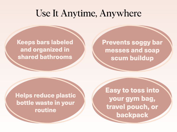 Kitsch Bar Soap Saver Bag – Recycled Mesh Beauty Bar Pouch for Body Wash