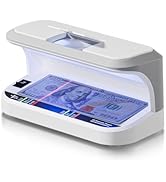 AROHANI Portable Counterfeit Bill Detector with 8X Magnifying, 2 LED UV Light, Large Watermark Ar...