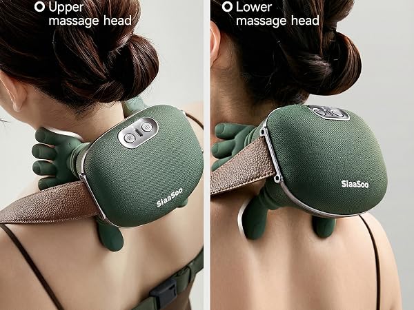 Heated Massager, Portable Shiatsu Neck and Back Massager