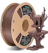 OVV3D Wood PLA Filament 1.75mm, Black Walnut Wood 3D Printer Filament, Wood Filament Add More Tha...