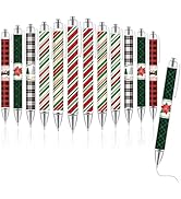 Maritown 12pcs Cute Christmas Pens for Women Girls Snowman Pens Pretty Writing Ballpoints Pens Bl...