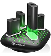 HONCAM Charger Station with 4X 1400mAh (5180mWh) Rechargeable Battery Packs for Xbox One/Series X...