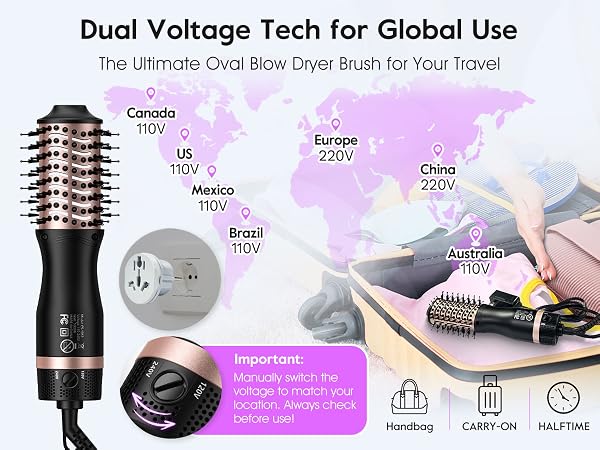 blow dryer brush cepillo secador de cabello hair thermal blowout round brushes for women