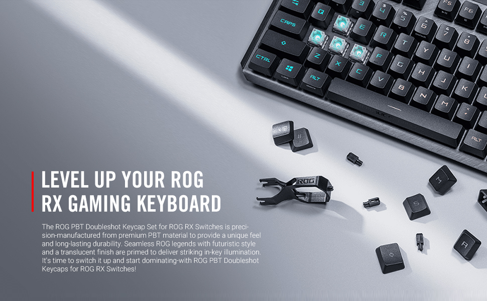 ROG RX PBT Keycap Set ASUS Keycap Set PBT keycaps custom keycap