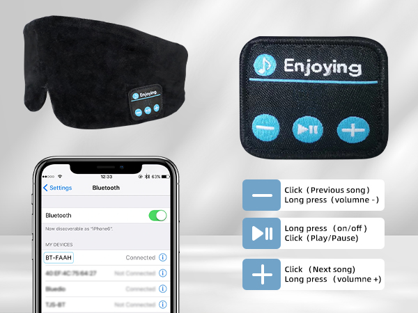 bluetooth face mask for sleeping