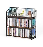 PAPAGIFTREE 3-Tier CD Holder, CD Storage Rack for Non-slip Feet, Premium Display Organizer Tower ...