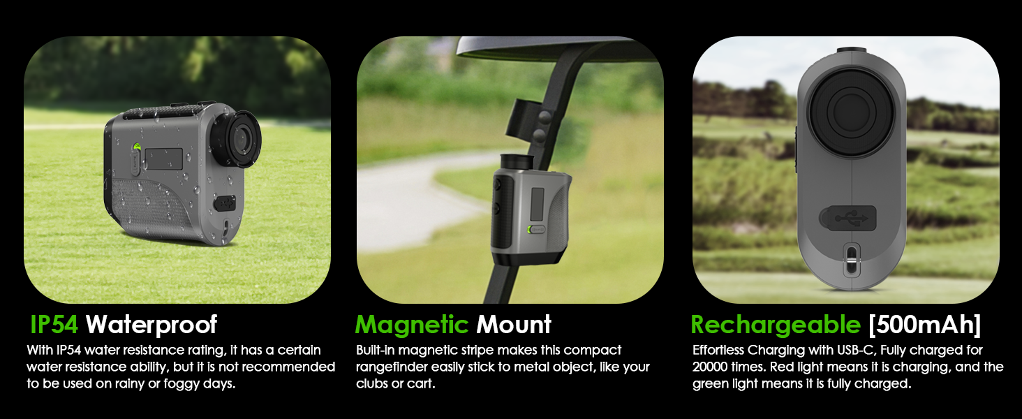 IP54 Waterproof Magnetic Mount Rechargeable [500mAh]