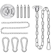 Garpans Hammock Hanging Kit with 2 Ways of Ceiling Suspension Heavy Duty Hammock Hook Kit for Swi...