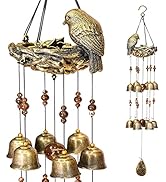 Bird Nest Wind Chimes,Wind Chimes for Outside with 12 Wind Bells for Glory Mothers Love Gift,Bird...