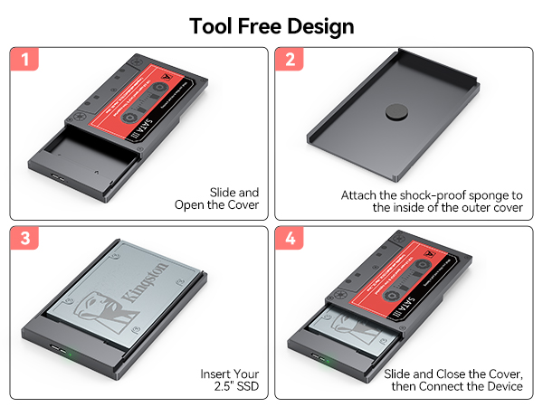2.5 external hard drive enclosure