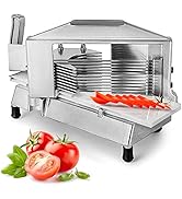 VEVOR Commercial Tomato Slicer, 3/16-Inch Tomato Cutter Vegetable Slicer, Manual Tomato Cutter wi...
