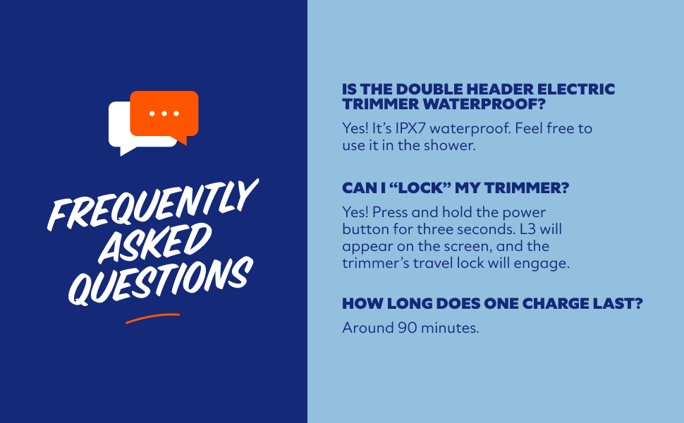 FAQ double header electric trimmer