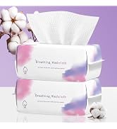 Disposable Face Towel 200 Count, Soft Cotton Face Clean Towels, Dry Wipes Facial Cloths Towelette...