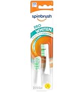 Spinbrush Pro Whiten Replacement Heads, Soft Bristles, For Battery Toothbrush, 2 Count (Pack of 1)